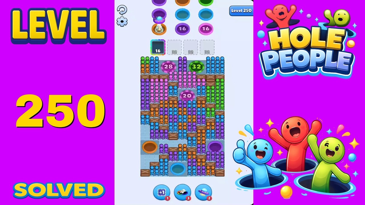 Hole People Level 250 - PUZZLE SOLVED