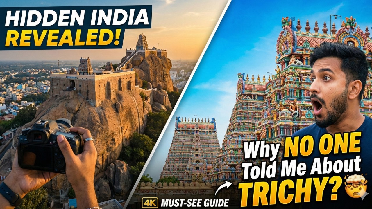 3.8 Billion Year Rock+ World’s Largest Temple — Trichy In A Day (Srirangam, Rockfort, Jambukeswarar)
