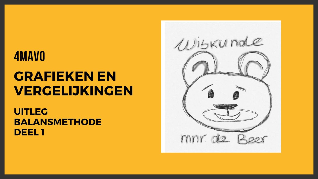 Oplossen met de balansmethode deel 1