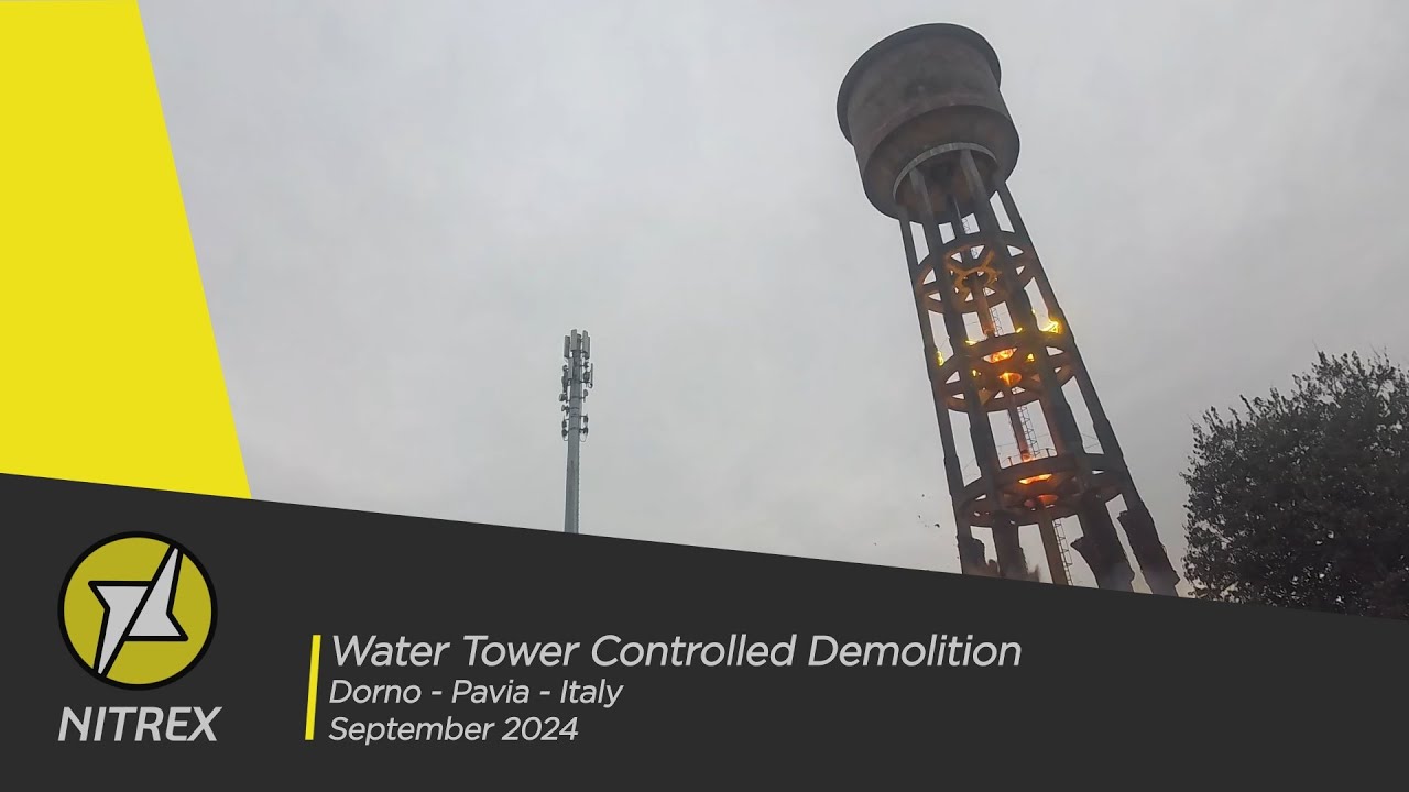 133 - NITREX - Dorno water tower controlled demolition