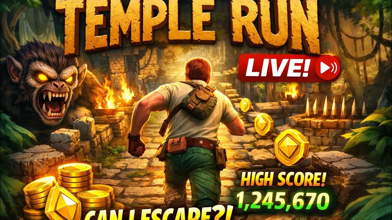 Temple Run Gameplay🏃👀 is live!