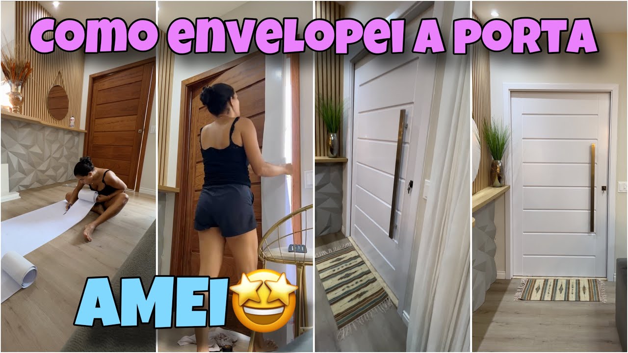 COMO DEIXEI MINHA PORTA BRANCA SEM PINTAR - #façavocêmesmo