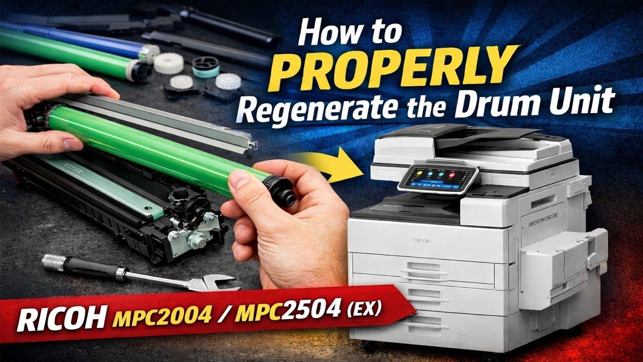 How to Properly Regenerate the Drum Unit – RICOH MPC2004 / MPC2504 (EX)