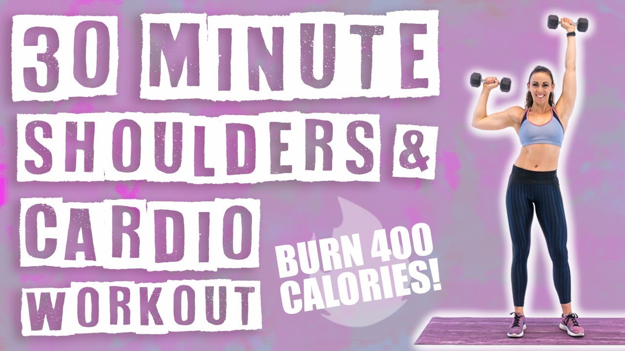 30 Minute Shoulders and Cardio Workout 🔥Burn 400 Calories! 🔥