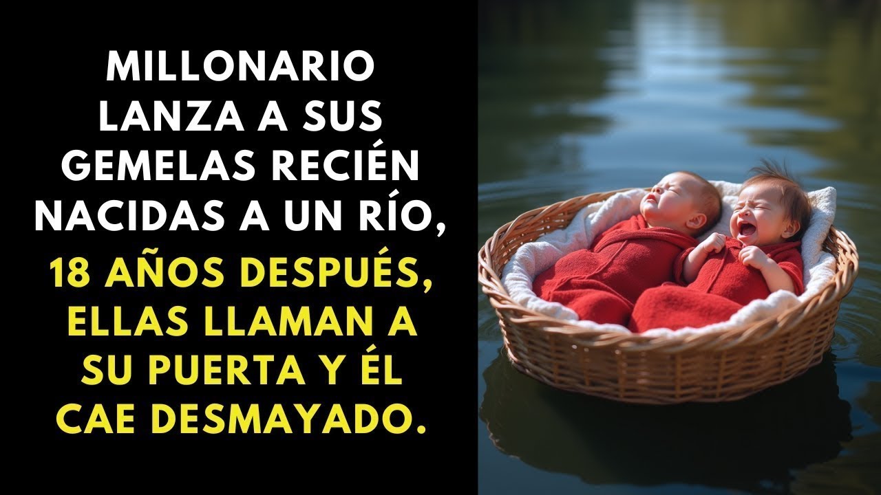 MILLONARIO LANZA A SUS GEMELOS RECIÉN NACIDOS A UN RÍO — 18 AÑOS DESPUÉS, ELLOS TOCAN A SU PUERTA..