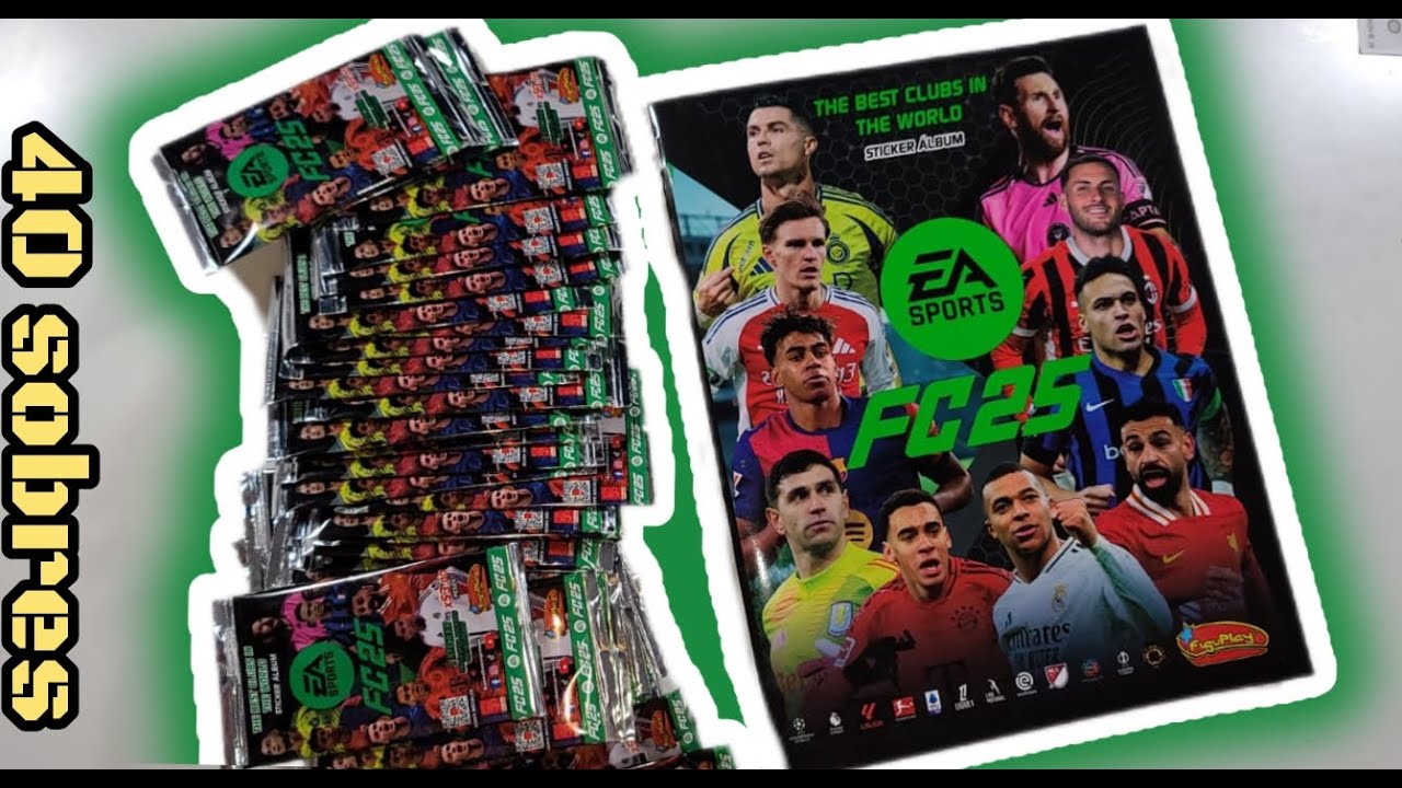 ¡Abrimos 40 sobres del álbum FC25 y mira lo que pasó!