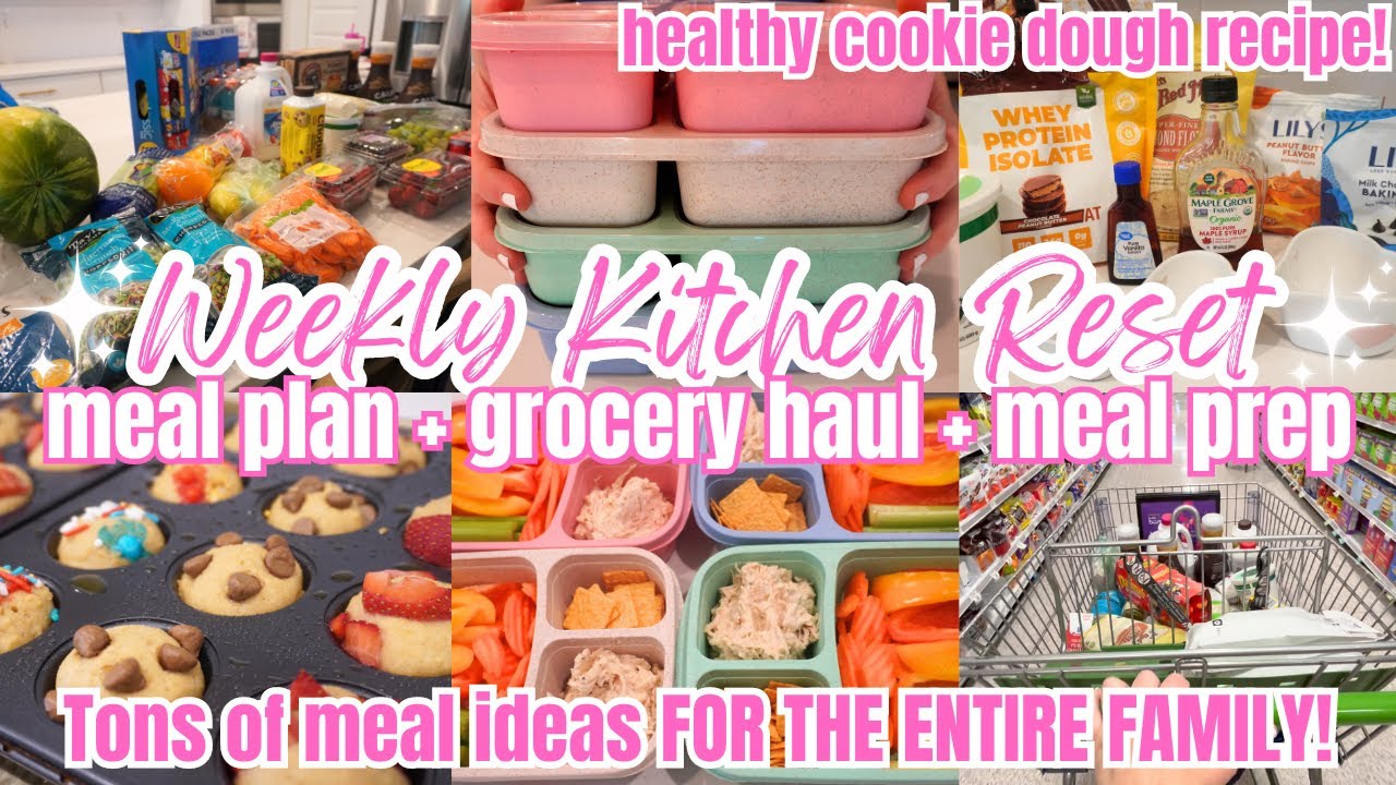 Успейте всё: покупка продуктов + план питания + приготовление еды! Еженедельный сброс кухонных де...