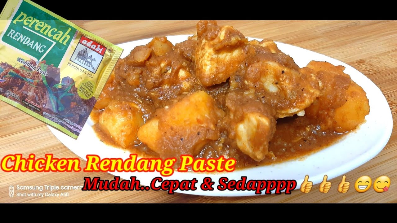 Chicken Rendang Paste cepat mudah & sedap..