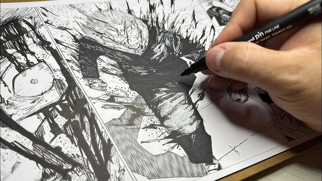 Manga Page Drawing I JUJUTSU KAISEN 呪術廻戦 I Speed Drawing I Manga Page #3