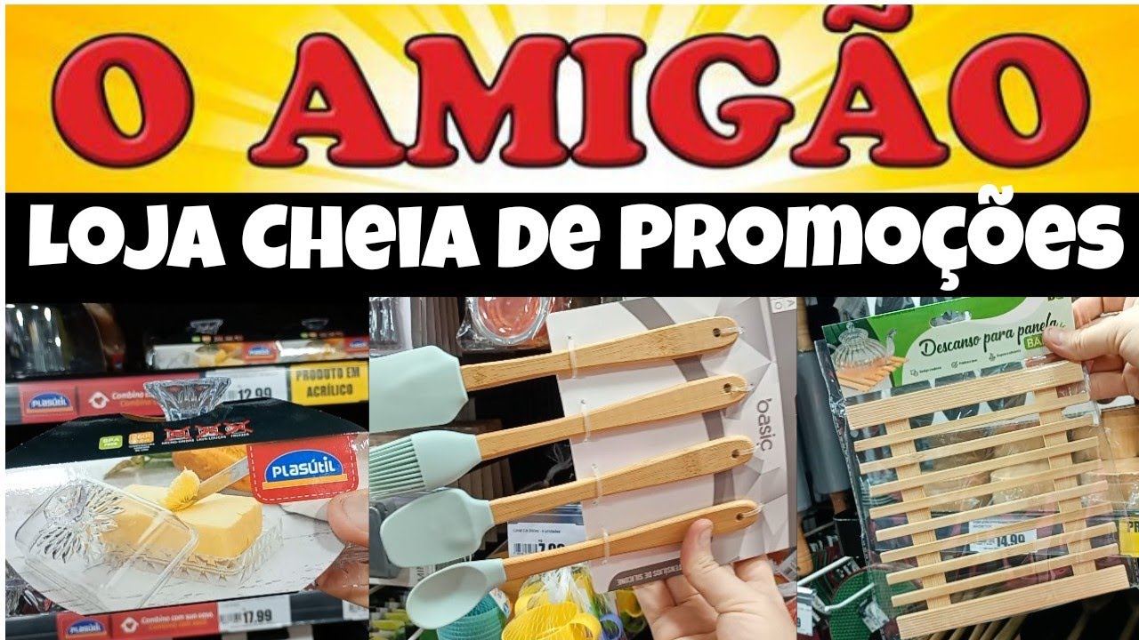 ✅ACHADINHOS NA LOJA O AMIGÃO| MELHOR LOJA DE UTILIDADES DOMÉSTICAS #tour #achadinhos