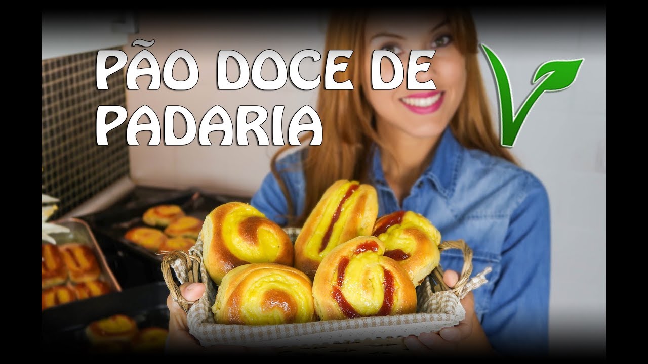 PÃO DOCE DE PADARIA VEGANO - o melhor pão doce caseiro que eu já comi