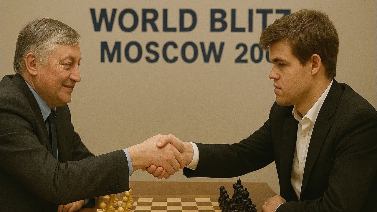 Anatoly Karpov vs Magnus Carlsen ◉ World Blitz Championship, Moscow 2007 | Chess Legends Clash