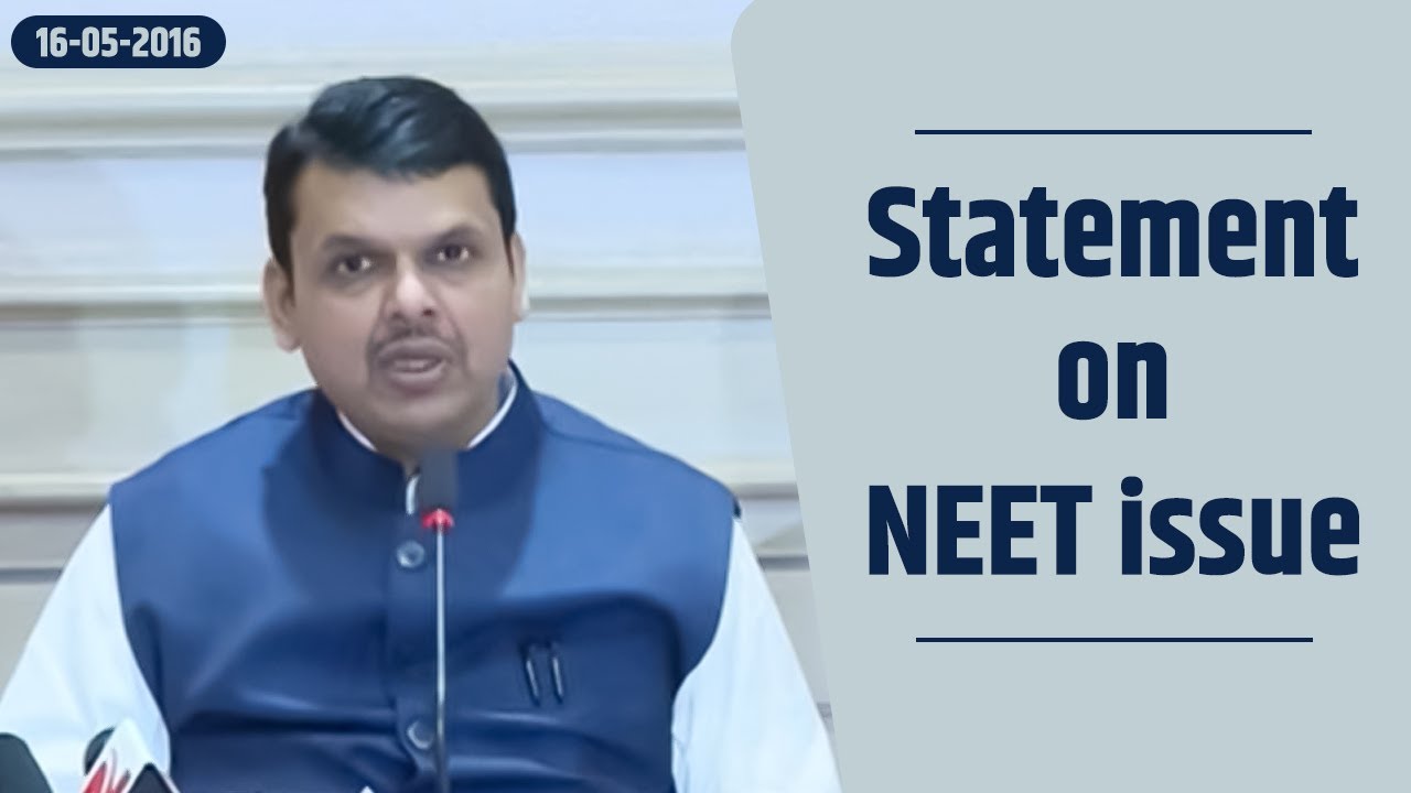 CM Shri Devendra Fadnavis' statement on NEET issue