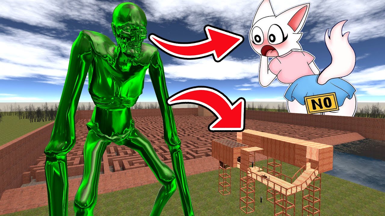 I Created GIANT TOXIC SCP-096 vs Towers In Garry's Mod vs Sprunki !!!