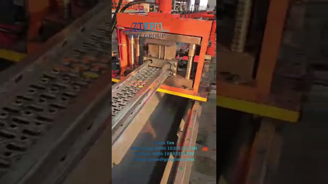 🇩🇪 Fully Automatic Scaffold Foot Pedal Roll Forming Line – Engineered for German Client!
