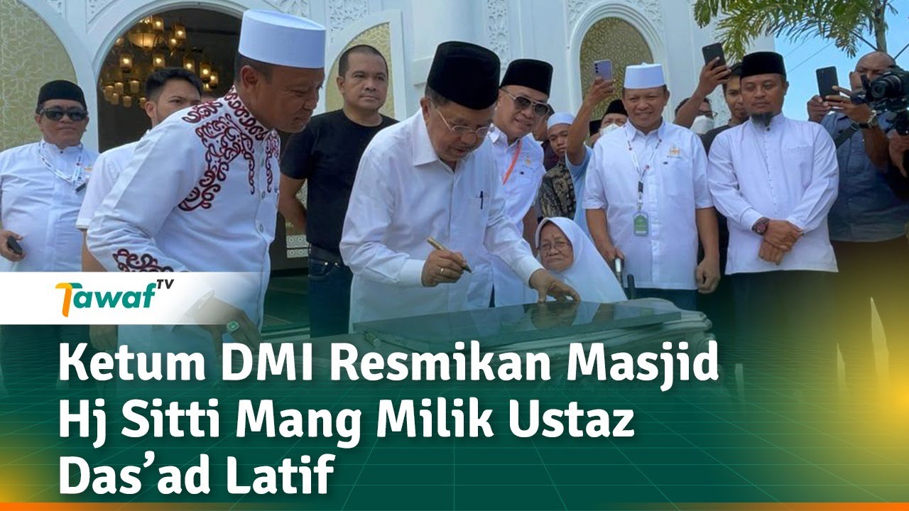 Ketum DMI Resmikan Masjid Hj Sitti Mang Milik Ustaz Das’ad Latif