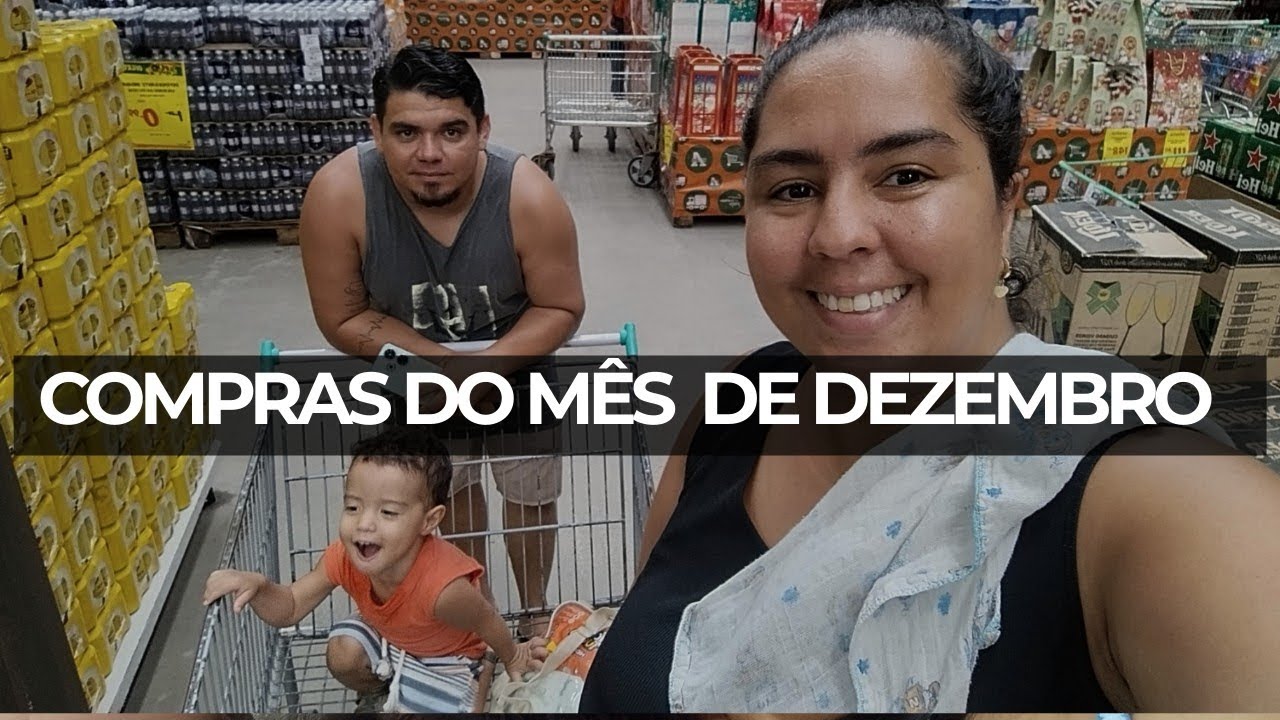 Compras do mês em família | Dezembro com bebê