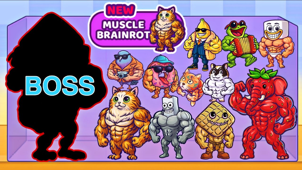 Merge Fellas Muscle Brainrot Gameplay Walkthrough Reaching Max Level | Brainrot New Update NEW BOSS