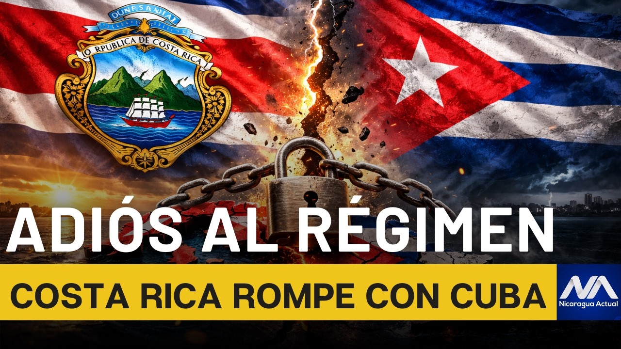 🚨Última hora: Costa Rica cierra su embajada en Cuba y desconoce al régimen de Díaz-Canel.