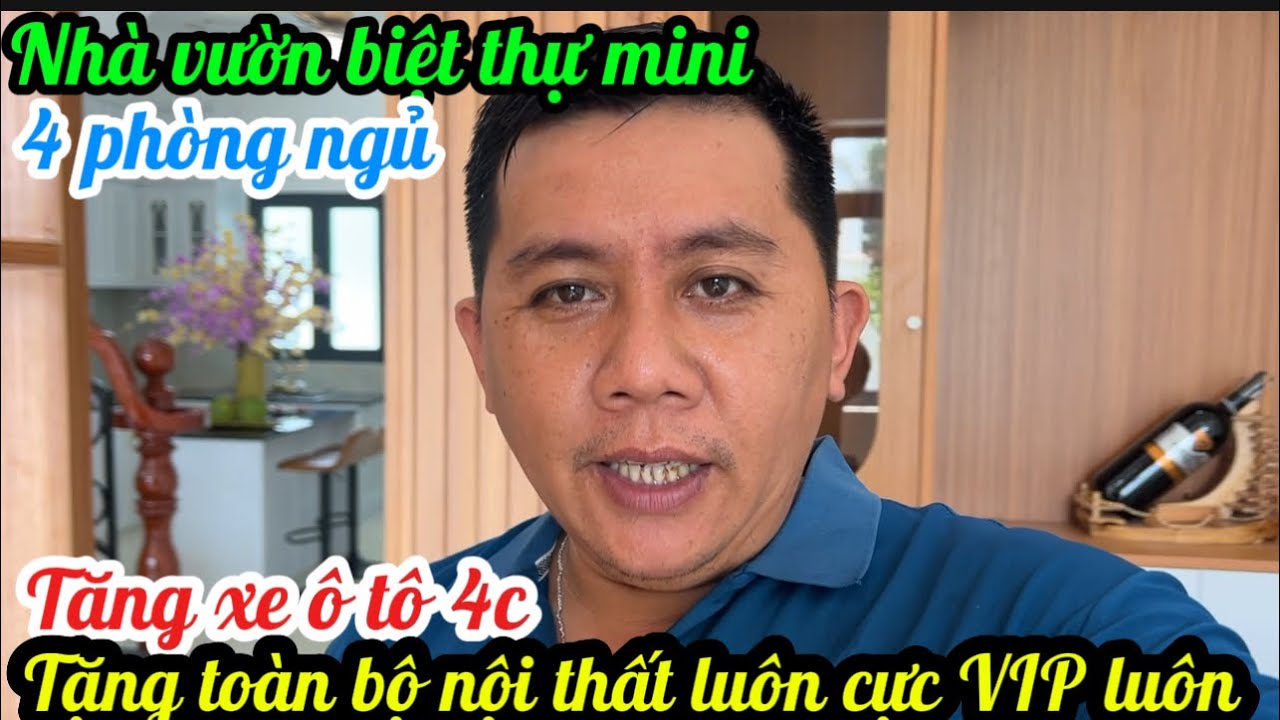 T.3206 siêu phẩm biệt thự mini tặng toàn bộ nội thất xe ô tô 4c thổ cư chủ quyền dọn đồ vô ở liền 