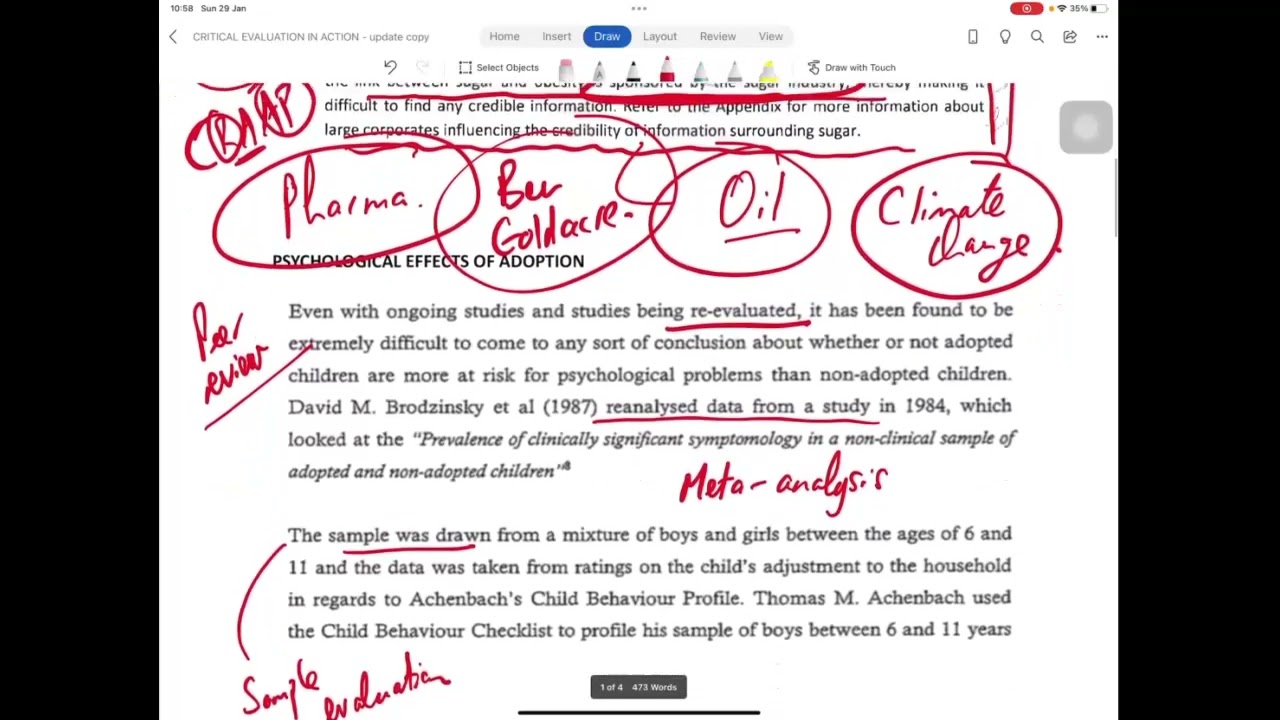 Critical Evaluation in Action - Jan 2023 Update
