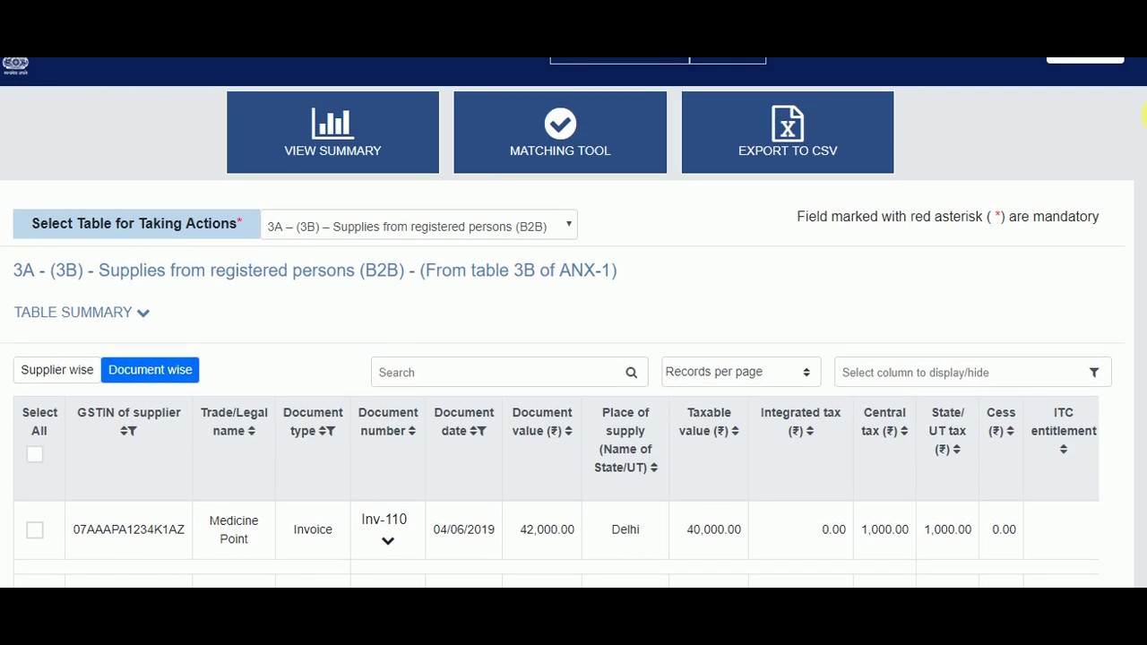 NEW GST RETURN  FORM, MATCHING TOOL FOR ITC IN GST ANX-2, HOW TO FILE GST ANX 2