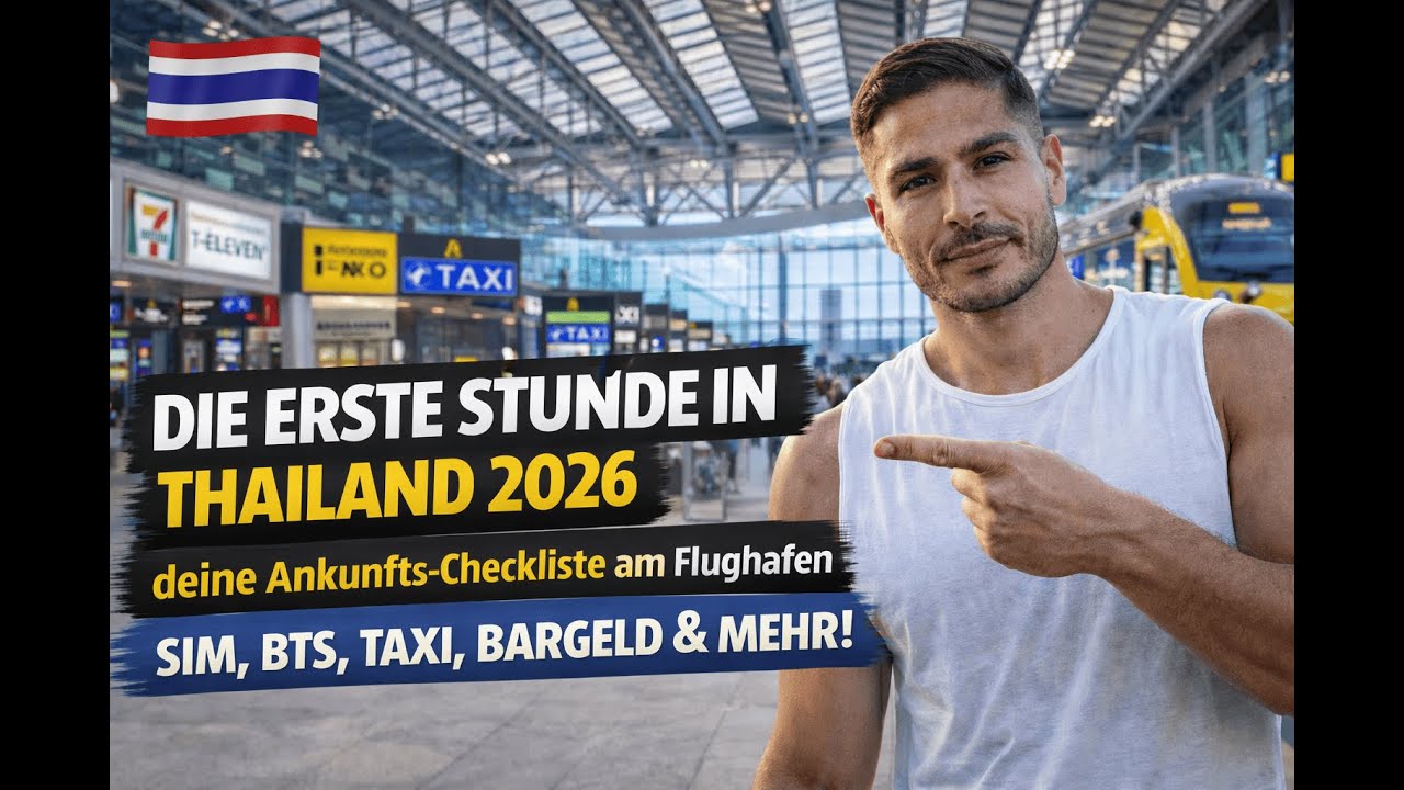 Der Ultimative Bangkok Airport Guide 2026 - SIM, Taxi, BTS, Bus & Fehler vermeiden in ERSTER Stunde