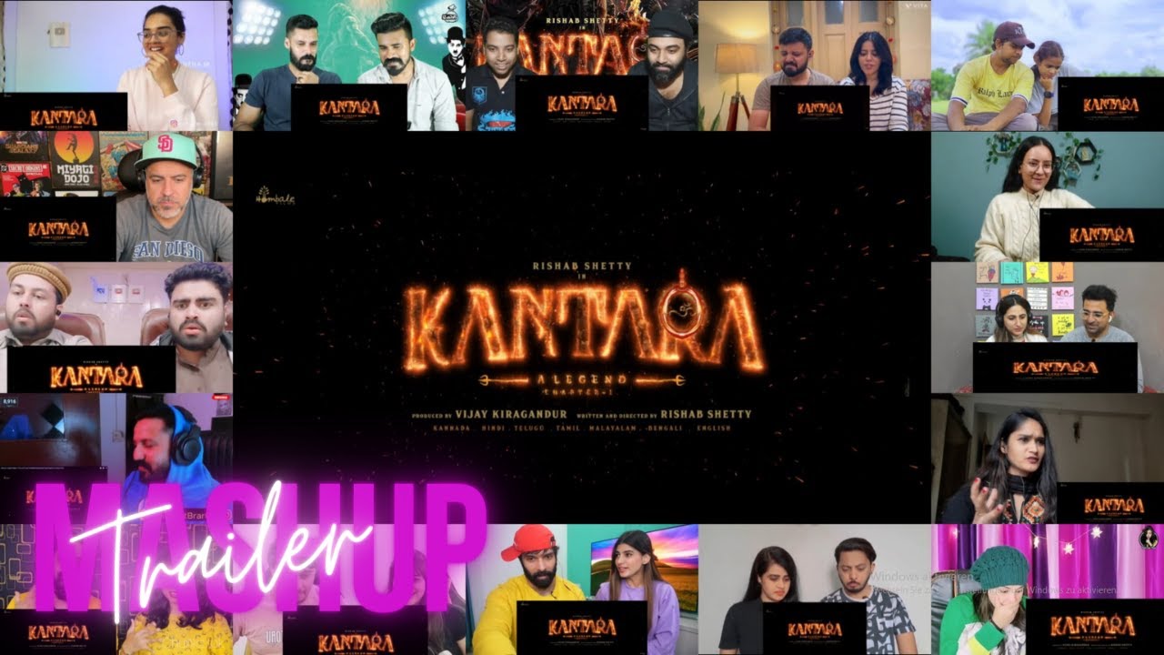 Kantara A Legend Chapter 1 First Look Teaser Reaction Mashup 🇮🇳😱 - RishabShetty - Ajaneesh - Hombale