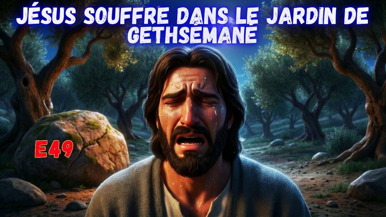 VOICI LE COMBAT INVISIBLE DE JÉSUS A GÉTHSÉMANÉ 🌿 IA ANIMATION 🙏 4K