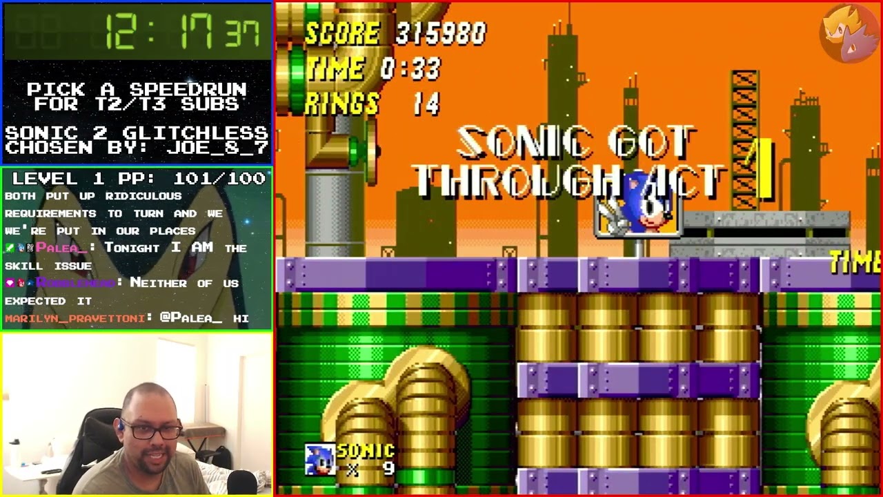 Sonic 2 Glitchless Speedrun; 22:25 RTA-TBC