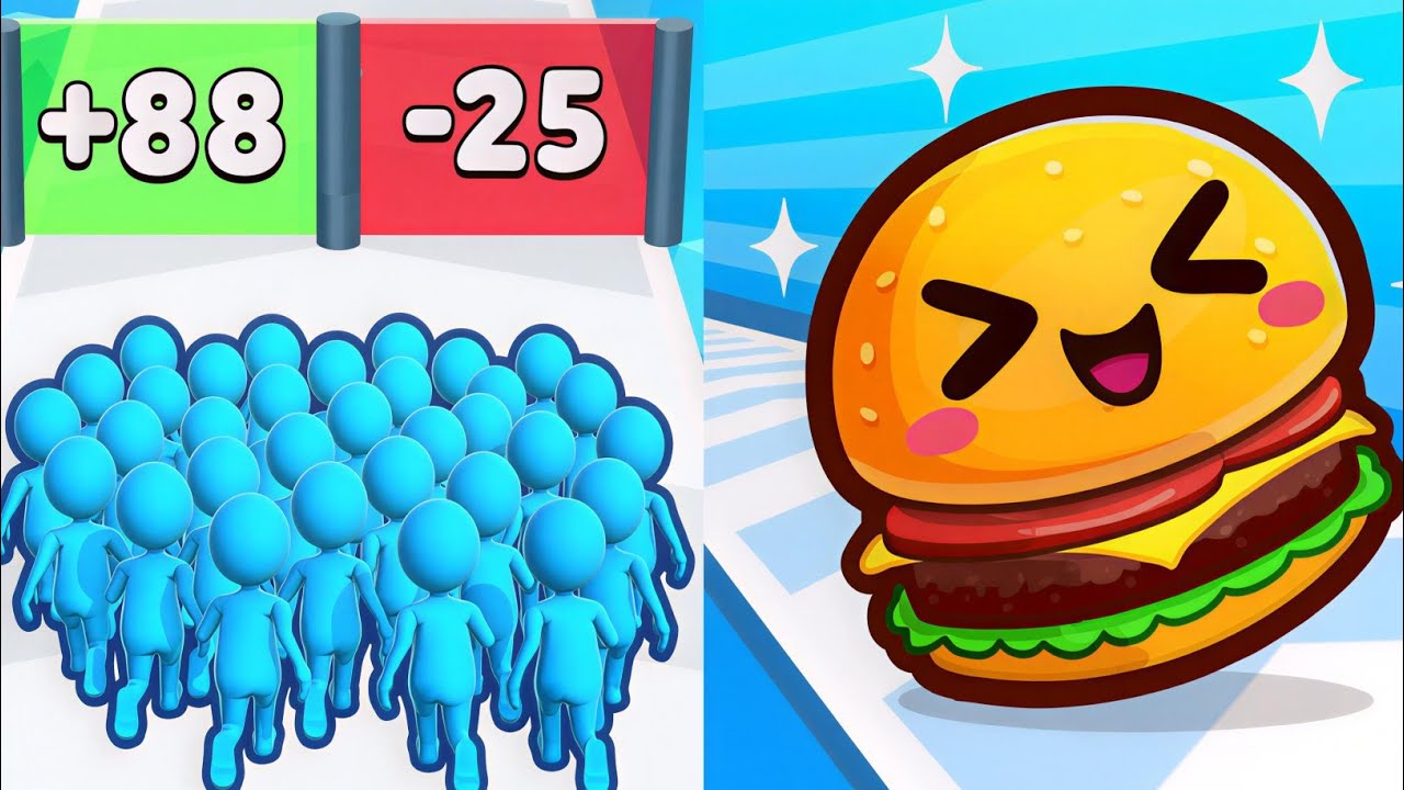 Epic Speed Run Challenge Count Master VS Food Run 💥All Levels Unlocked 