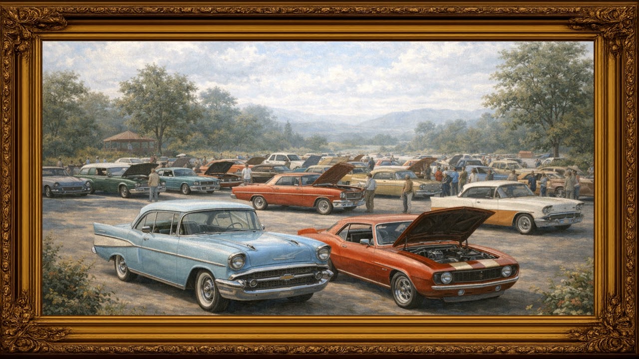 A Weekend Afternoon at the Car Meet | 12-Hour Ambient Photo Frame Background