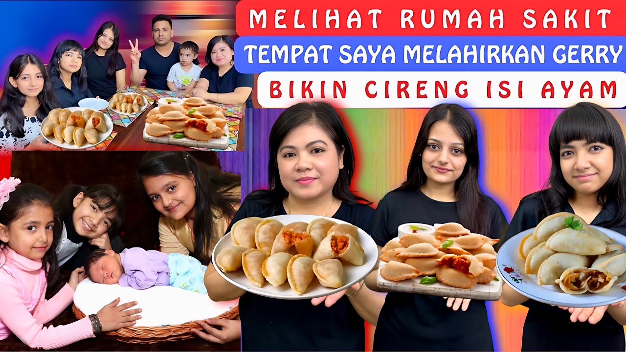 Keluarga India Makan Cireng Isi Ayam Pertama Kali‼️Melihat Rumah Sakit Tempat Saya Melahirkan Gerry