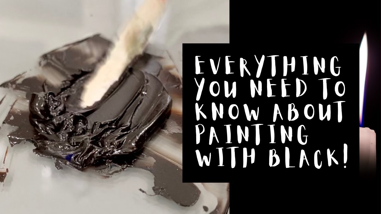OIL PAINT TUTORIAL || Which Black Should You Choose?