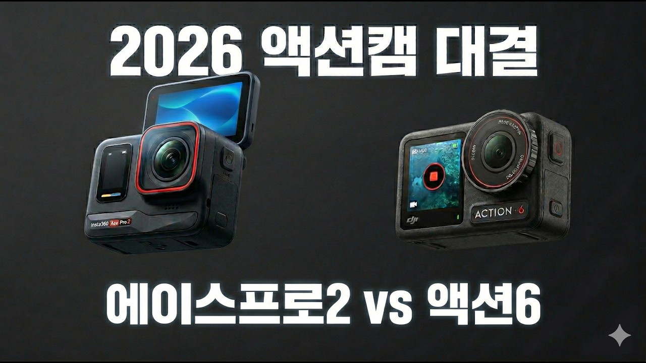 액션6 & 에이스프로2 비교 테스트 (DJI Action6 & Insta360 Ace Pro2)
