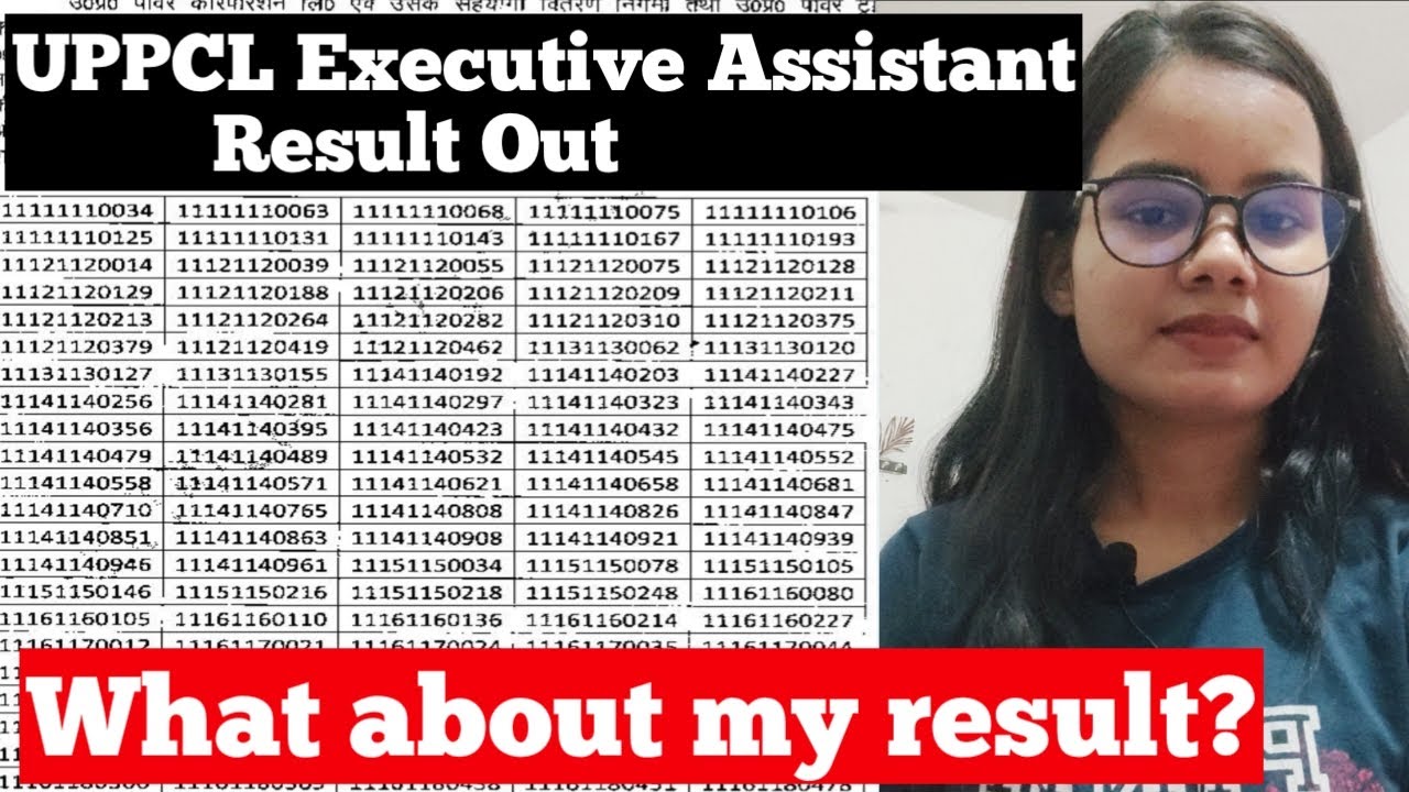 UPPCL🔥EXECUTIVE ASSISTANT🔥 Result🔥Out now || My Result 🫣🫣??