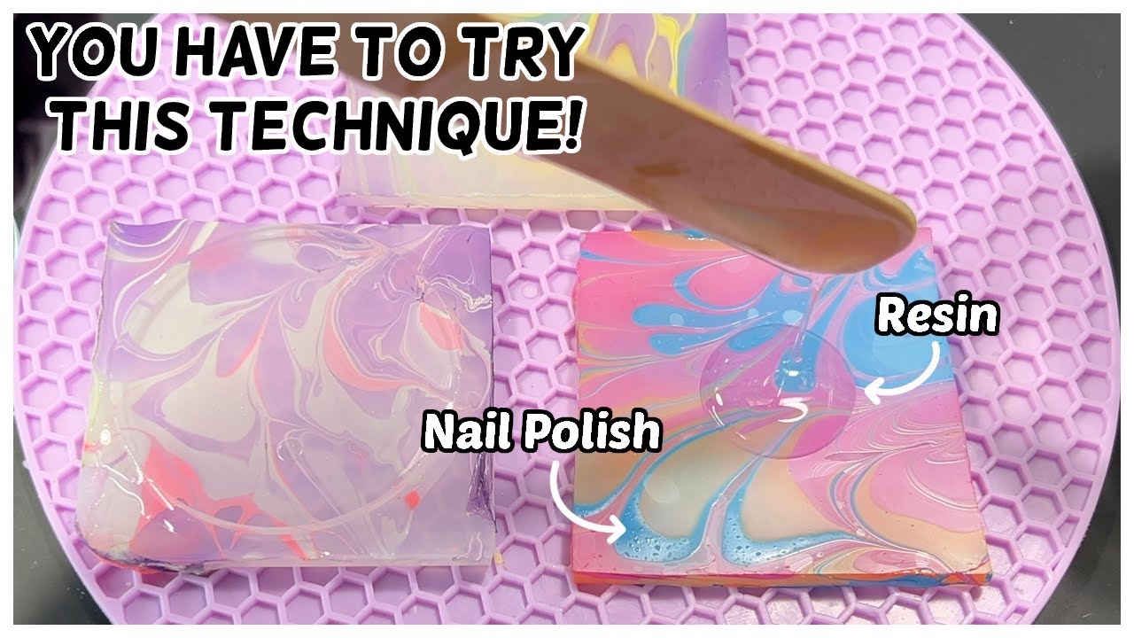 THIS One Change Gave me BETTER Results! | Dipping Silicone into NAIL POLISH for RESIN ART! #ResinArt
