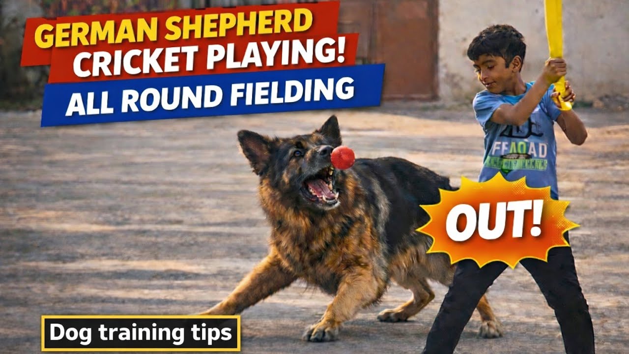 Dog Plays Cricket | Danny’s Amazing Catching & Ball Return Skills #dogtraining 