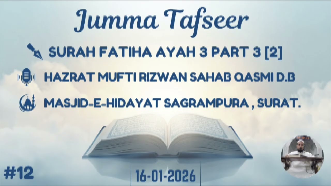 Surah Fatiha Tafseer By Mufti Rizwan Qasmi 