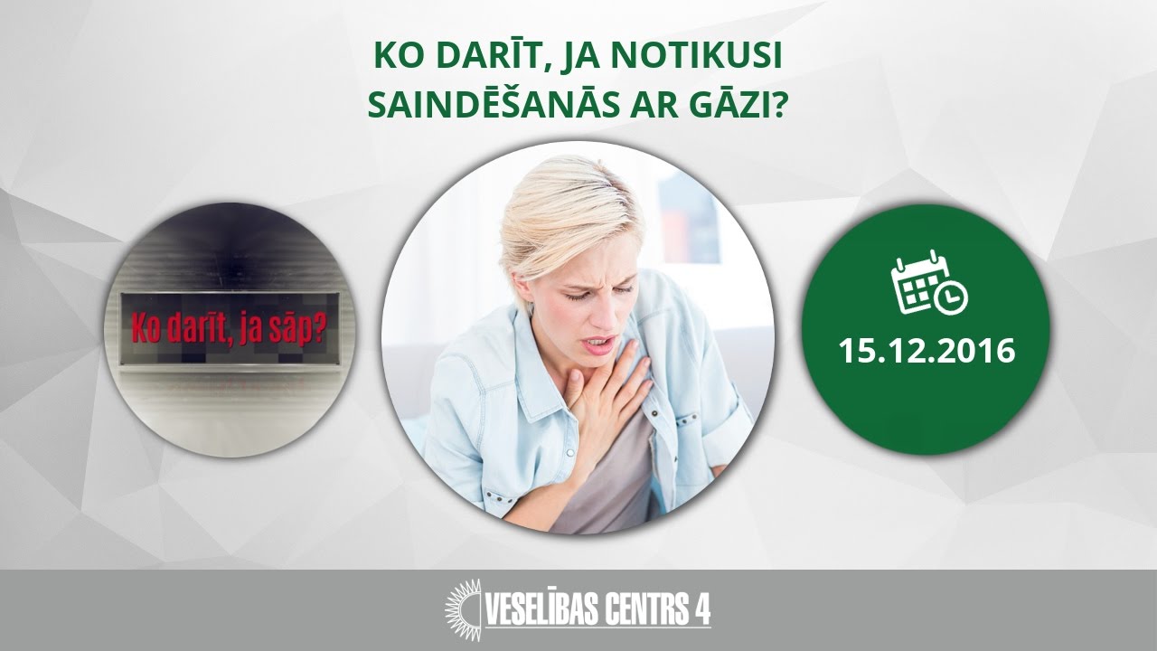 Ko darīt, ja notikusi saindēšanās ar gāzi?