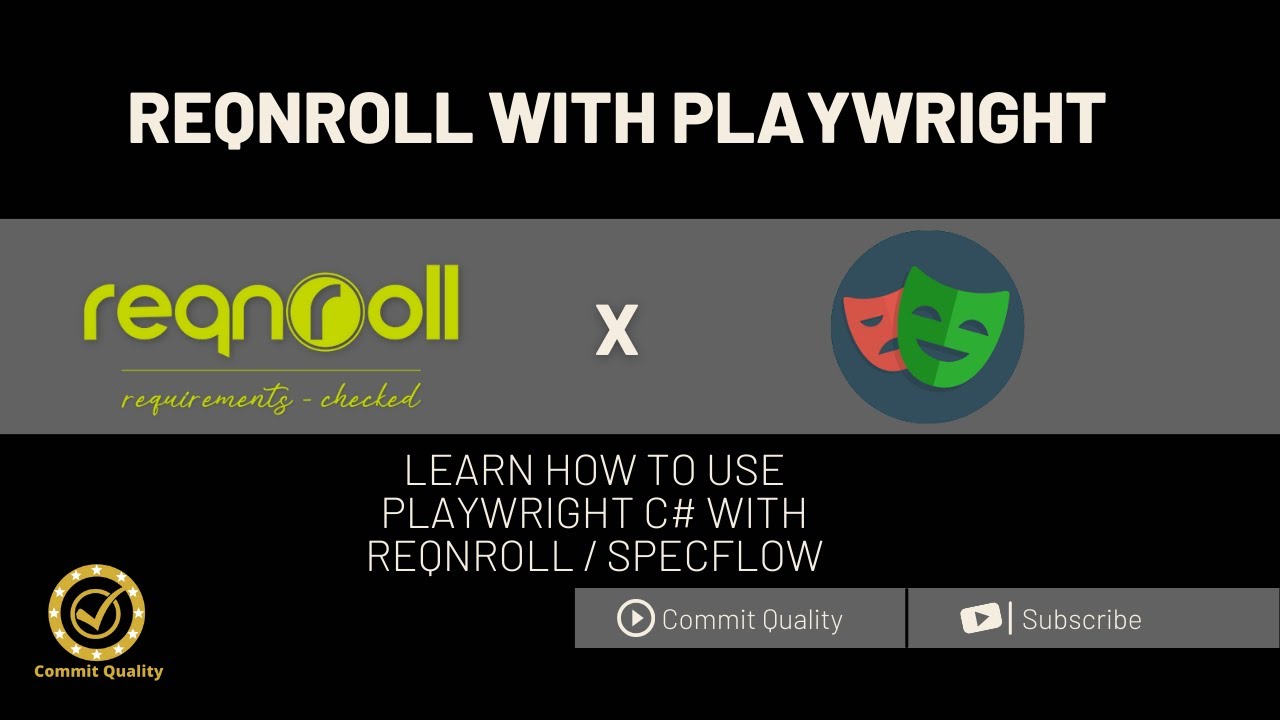 How to convert Playwright to Reqnroll BDD tests (Including Specflow)