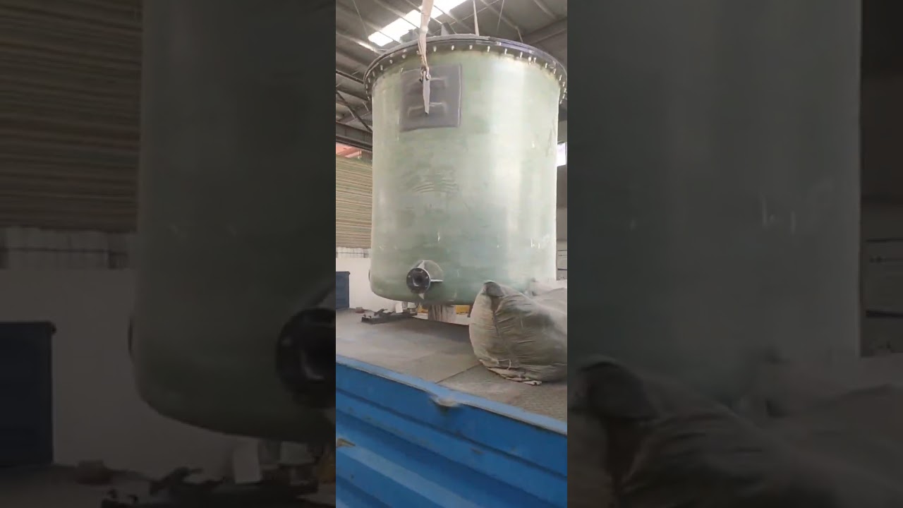 Delivery of FRP hydrochloric acid tank with temperature resistance of 100 ℃