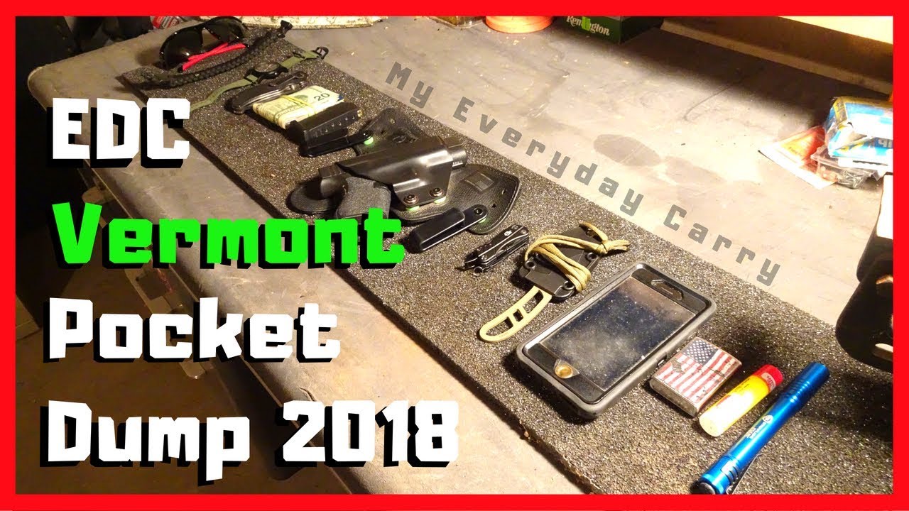 Everyday Carry Vermont🍁 Pocket Dump 2018 | What's In Your Pockets😮