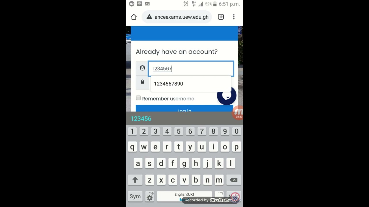 Mobile Look of Entrance Exams System