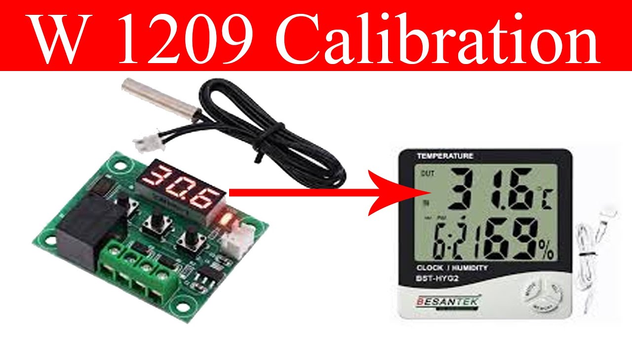 W1209 controller calibration settings