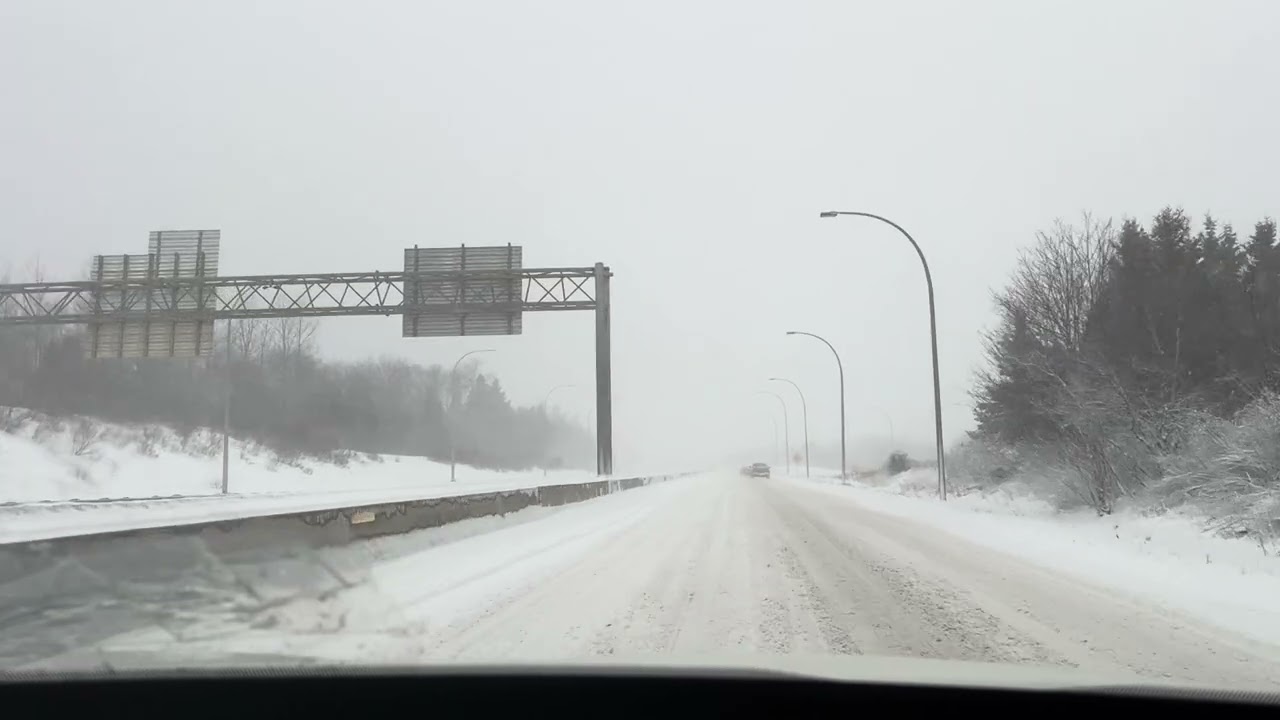 Situations in a Snowy road Conditions Halifax Nova Scotia