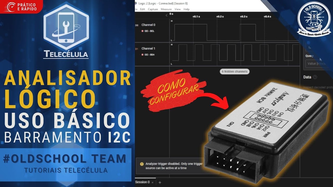 Configuração Básica para uso do Analisador Lógico i2c - Tutoriais Telecélula