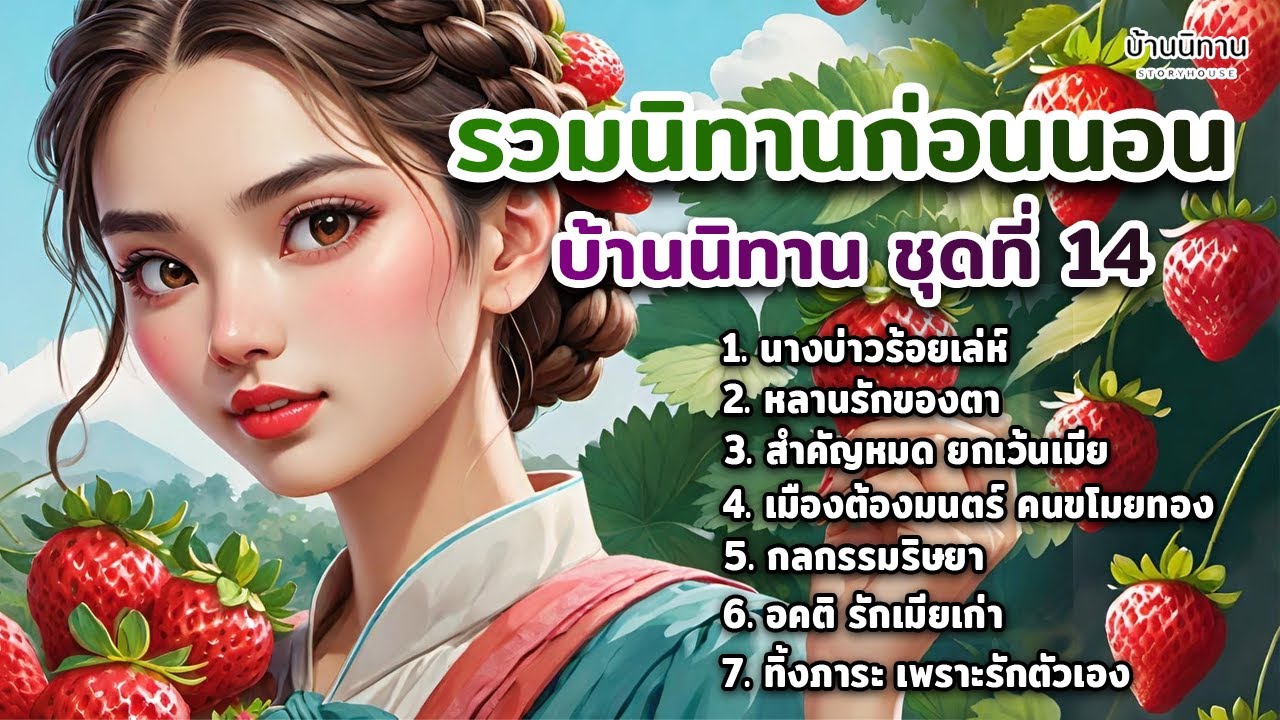 EP.14 รวมนิทานพื้นบ้าน นิทานสอนใจ และให้ข้อคิดสอนใจ ฟังยาว ฟังสบายแสนสนุก : บ้านนิทาน