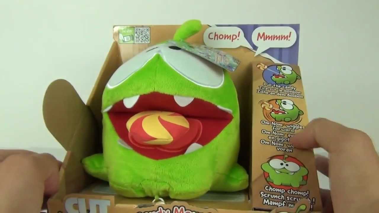 CUT THE ROPE CUTE OM NOM Candy Monster FUNNY Talking APP TOYS VIDEO Review
