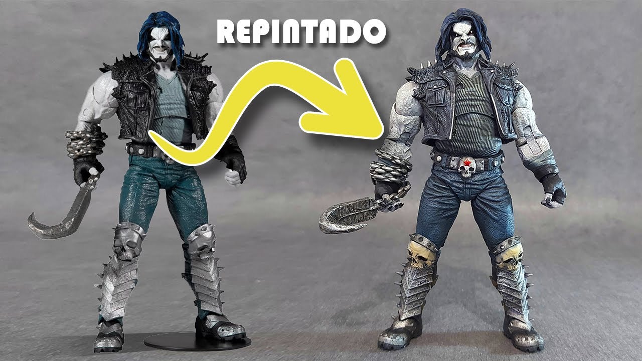 CUSTOM - REPINTADO DE LOBO DC MULTIVERSE - MCFARLANE